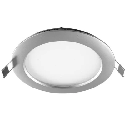 Led panel γκρι στρογγυλό χωνευτό 20W 230V 4000k ενδιάμεσο λευκό φως 120° 1700lm