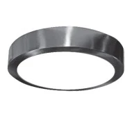 Led panel νίκελ ματ στρογγυλό εξωτερικό 20W 230V 6000k ψυχρό λευκό φως 120° 1800lm