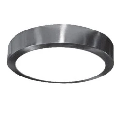 Led panel νίκελ ματ στρογγυλό εξωτερικό 20W 230V 6000k ψυχρό λευκό φως 120° 1800lm