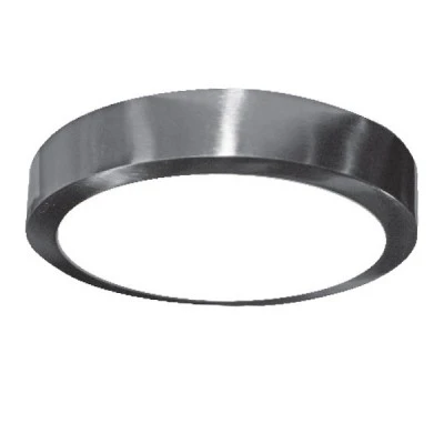 Led panel νίκελ ματ στρογγυλό εξωτερικό 20W 230V 6000k ψυχρό λευκό φως 120° 1800lm