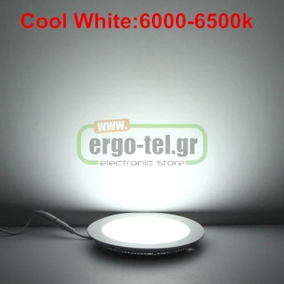 Led panel λευκό στρογγυλό χωνευτό 20W 230V 6000k ψυχρό λευκό φως 120° 1800lm Led panel λευκό στρογγυλό χωνευτό 20W 230V 6000k ψυχρό λευκό φως 120° 1800lm