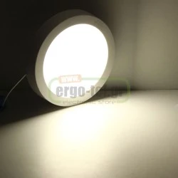 Led panel λευκό στρογγυλό εξωτερικό 20W 230V 4000k ενδιάμεσο λευκό φως 120° 1700lm