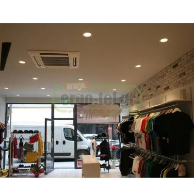 Led panel χωνευτό λευκό στρογγυλό 18W 230V 4000k ενδιάμεσο φως με τροφοδοτικό 1300lm