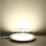 Led panel slim πλαστικό χωνευτό 26W ασημί στρογγυλό 4000k ενδιάμεσο φως 230V 1880lm