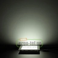 Led panel slim πλαστικό χωνευτό 14W ασημί τετράγωνο 6000k ψυχρό φως 230V 990lm