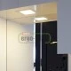 Led panel slim πλαστικό χωνευτό 14W ασημί τετράγωνο 6000k ψυχρό φως 230V 990lm