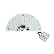 Led module - πλακέτα ημικυκλική 7W 3000k θερμό φως 675lm 230VAC για απλίκες