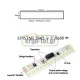 Led module - πλακέτα γραμμική 16W 6000k ψυχρό φως 56cm 1630Lm 230V για γραμμικά φωτιστικά