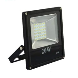 Προβολέας led slim 20W 230V 3000k θερμό λευκό φως 1800lm με smd στεγανός IP65