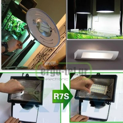 Λάμπα led για προβολείς ιωδίνης R7s 118mm 9W 230V 3000k θερμό λευκό φως δέσμης 120° 790lm Λάμπα led για προβολείς ιωδίνης R7s 118mm 9W 230V 3000k θερμό λευκό φως δέσμης 120° 790lm