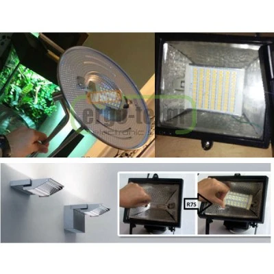 Λάμπα led για προβολείς ιωδίνης R7s 78mm 8W 230V 3000k θερμό λευκό φως δέσμης 180° 720lm