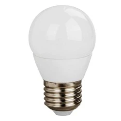 Λάμπα led σφαιρική Ε27 5W 230V 6000k ψυχρό λευκό φως δέσμης 240° 470 lumen 30000h