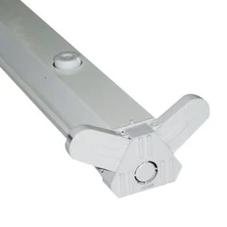 Σκαφάκι για 2 λάμπες LED T8 120cm τύπου φθορίου με λευκή ηλεκτροστατική βαφή & τροφοδοσία στα 2 άκρα