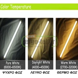 Slim σκαφάκι με ανταυγαστήρα για 2λάμπες LED T8 G13 90cm 230V τύπου φθορίου με τροφοδοσία στα 2 άκρα