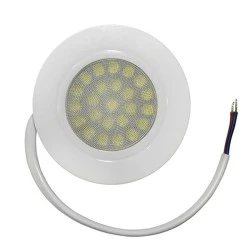 Led σποτ κουζίνας λευκό χωνευτό στρογγυλό Ø57mm 4W 6000k ψυχρό λευκό φως δέσμης 60° 230V