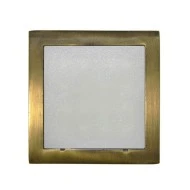 Led φωτιστικό επίτοιχο τετράγωνο 91x91mm αντικέ 1W 230V θερμό φως στεγανό IP54