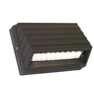 Led φωτιστικό επίτοιχο κυρτό σαγρέ σκουριά 2W 230V θερμό λευκό φως στεγανό IP54