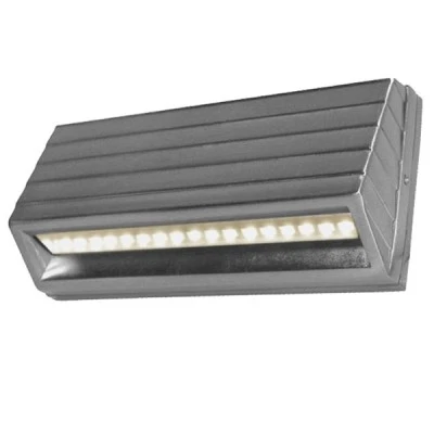 Led φωτιστικό επίτοιχο κυρτό σατινέ 3,2W 230V ψυχρό λευκό φως στεγανό IP54 Led φωτιστικό επίτοιχο κυρτό σατινέ 3,2W 230V ψυχρό λευκό φως στεγανό IP54