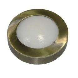 Led φωτιστικό επίτοιχο στρογγυλό mini Ø71mm αντικέ 0.3W 230V ψυχρό λευκό φως στεγανό IP54