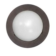 Led φωτιστικό επίτοιχο στρογγυλό mini Ø71mm σαγρέ σκουριά 0.3W 230V ψυχρό λευκό φως στεγανόIP54