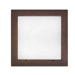 Led φωτιστικό επίτοιχο τετράγωνο 91x91mm σαγρέ σκουριά 1W 230V ψυχρό φως στεγανό IP54 Led φωτιστικό επίτοιχο τετράγωνο 91x91mm σαγρέ σκουριά 1W 230V ψυχρό φως στεγανό IP54
