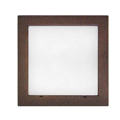 Led φωτιστικό επίτοιχο τετράγωνο 91x91mm σαγρέ σκουριά 1W 230V ψυχρό φως στεγανό IP54 Led φωτιστικό επίτοιχο τετράγωνο 91x91mm σαγρέ σκουριά 1W 230V ψυχρό φως στεγανό IP54