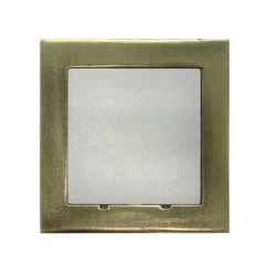 Led φωτιστικό επίτοιχο τετράγωνο 71x71mm αντικέ 0,6W 230V ψυχρό φως στεγανό IP54
