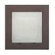Led φωτιστικό επίτοιχο τετράγωνο 71x71mm σαγρέ σκουριά 0.6W 230V ψυχρό φως στεγανό IP54