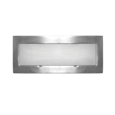 Led φωτιστικό επίτοιχο ορθογώνιο 121x51mm σατινέ 0.6W 230V μπλε φως στεγανό IP54 Led φωτιστικό επίτοιχο ορθογώνιο 121x51mm σατινέ 0.6W 230V μπλε φως στεγανό IP54