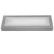 Led φωτιστικό επίτοιχο ορθογώνιο 180x60mm γκρι 1.3W 230V μπλε φως στεγανό IP54