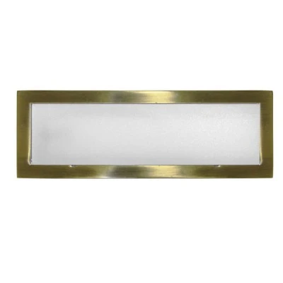 Led φωτιστικό επίτοιχο ορθογώνιο 180x60mm αντικέ 1.3W 230V ψυχρό φως στεγανό IP54