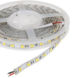 Led ταινία 30m 12W/m 24VDC 3000K θερμό λευκό φως IP33 αυτοκόλλητη πλάτους 8mm 120led/m κοπή ανά 5cm