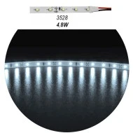 Led ταινία 5m 4.8W/m 12VDC ψυχρό λευκό φως IP20 μη στεγανή αυτοκόλλητη 60LED3528/m