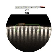 Led ταινία 5m 12VDC 4.8W/m θερμό λευκό φως IP20 μη στεγανή αυτοκόλλητη 60LED3528/m