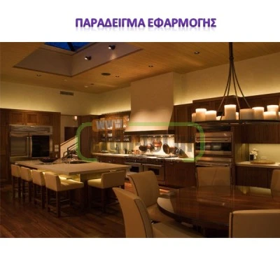 Led ταινία 5m 4.8W/m 12VDC θερμό λευκό φως IP54 στεγανή αυτοκόλλητη 60LED3528/m