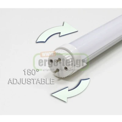Λάμπα led tube 60cm T8 10W 230V 6000k ψυχρό φως 900lm γωνία θέασης 120° τροφοδοσίας 2 άκρων