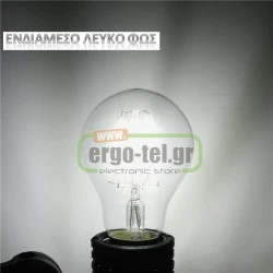 Λάμπα led filament αχλάδι Ε27 6W 230V ντιμαριζόμενη 4000k ενδιάμεσο λευκό φως 695 lumen 30000h