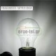 Λάμπα led filament αχλάδι Ε27 6W 230V ντιμαριζόμενη 4000k ενδιάμεσο λευκό φως 695 lumen 30000h