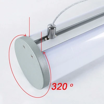 Led κρεμαστό γραμμικό κυλινδρικό φωτιστικό αλουμινίου ασημί 120cm 36W 6000K ψυχρό φως 2900Lm Led κρεμαστό γραμμικό κυλινδρικό φωτιστικό αλουμινίου ασημί 120cm 36W 6000K ψυχρό φως 2900Lm