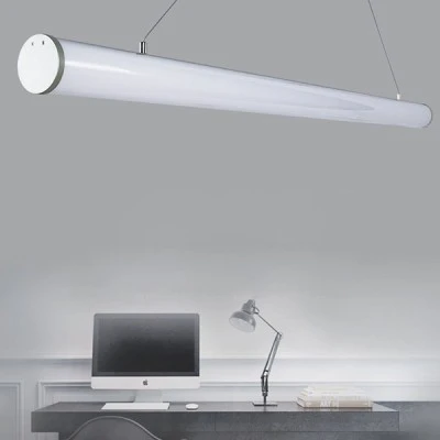 Led κρεμαστό γραμμικό κυλινδρικό φωτιστικό αλουμινίου ασημί 120cm 36W 6000K ψυχρό φως 2900Lm Led κρεμαστό γραμμικό κυλινδρικό φωτιστικό αλουμινίου ασημί 120cm 36W 6000K ψυχρό φως 2900Lm