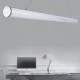 Led κρεμαστό γραμμικό κυλινδρικό φωτιστικό αλουμινίου ασημί 120cm 36W 6000K ψυχρό φως 2900Lm Led κρεμαστό γραμμικό κυλινδρικό φωτιστικό αλουμινίου ασημί 120cm 36W 6000K ψυχρό φως 2900Lm