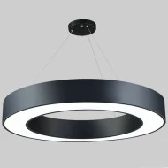 Led γραμμικό φωτιστικό σε μαύρο χρώμα και κυκλικό design 48W 4000K ενδιάμεσο φως 3850Lm