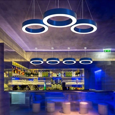 Led γραμμικό φωτιστικό με κυκλικό design 48W ενδιάμεσο φως 4000K 3850Lm μαύρο 