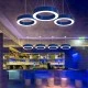 Led γραμμικό φωτιστικό με κυκλικό design 48W ενδιάμεσο φως 4000K 3850Lm μαύρο 