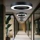 Led γραμμικό φωτιστικό με κυκλικό design 48W ενδιάμεσο φως 4000K 3850Lm μαύρο 
