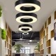 Led γραμμικό φωτιστικό σε μαύρο χρώμα και κυκλικό design 48W 3000K θερμό φως 3800Lm Led γραμμικό φωτιστικό σε μαύρο χρώμα και κυκλικό design 48W 3000K θερμό φως 3800Lm