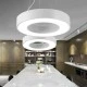 Led γραμμικό φωτιστικό σε ασημί χρώμα και κυκλικό design 48W 3000K θερμό φως 3800Lm Led γραμμικό φωτιστικό σε ασημί χρώμα και κυκλικό design 48W 3000K θερμό φως 3800Lm