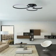Φωτιστικό οροφής LED SEVILLA LEGGENDA 89W 220-240V AC 8900lm μαύρο από αλουμίνιο με 3 επιλογές χρώματος