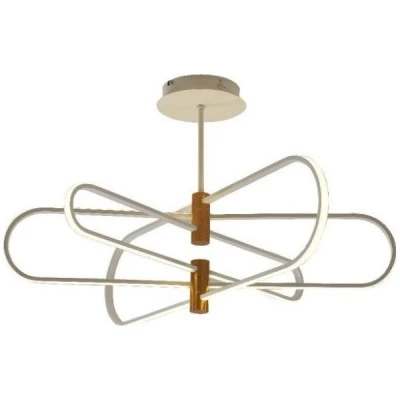 Φωτιστικό οροφής 133W LED MADRID 220-240V AC 13300lm χρυσό & λευκό με 3 επιλογές φωτισμού 