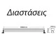 Γραμμικός προβολέας WALL WASHER CREE LED 24W 4000k ενδιάμεσο λευκό φως 2080lm δέσμης 30° στεγανός